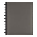 TUL® Note-Taking System Discbound Leather Cover, Letter, 60 Sheets, Gray - Like New