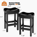 Bar Stools Set of 2, 30 Inch Counter Height BarStools for Kitchen Island - Black - Brand New