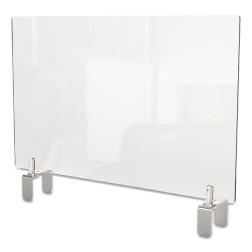 GHENT CLEAR PARTITION EXTENDER WITH ATTACHED CLAMP THERMOPLASTIC SHEETING - Brand New