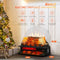 Rintuf Electric Fireplace Logs Set, 1500W Fireplace Insert Log Heater, Timer - Like New