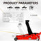 TONEIDER FLOOR JACK 3 TON, K-D3630R, RED AND BLACK - Like New