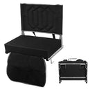 SAILARY PORTABLE FOLDING STADIUM CHAIR WITH BACK SUPPORT - BLACK - Like New