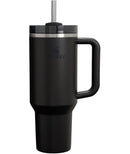 STANLEY QUENCHER H2.0 TUMBLER WITH HANDLE, STRAW 40 OUNCE - BLACK 2.0 - Brand New