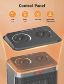Pereysi Small Space Heater, 1500W/900W PTC Ceramic Space Heater PTC-SH002 - GRAY - Like New