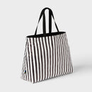 OPEN STORY WATER RESISTANT REVERSIBLE TOTE BAG - OPEN STORY - BLACK/WHITE - Brand New