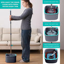TRUE & TIDY CLEAN SPIN MOP & BUCKET SYSTEM TRUE - 11.8 x 11.8 x 7.28 IN - GRAY - Like New