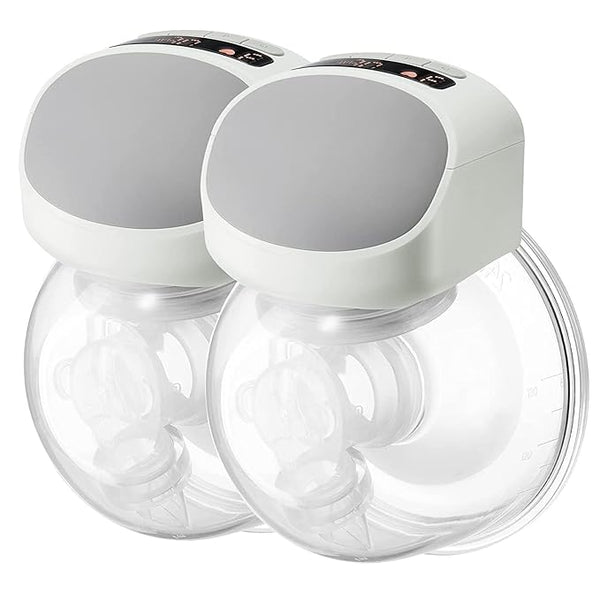 TEEXIN 2 Packs Wearable Breast Pump, Double Hands Free Electric S10 Pro - Gray Like New