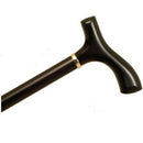 Alex Orthopedic Wood Cane Fritz Handle Stylish Walking Stick - Black Stain - Brand New