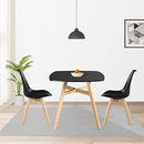 KM LEGEND MID CENTURY MODERN SQUARE DINING & COFFEE TABLE SH-D-205 - BLACK - Like New