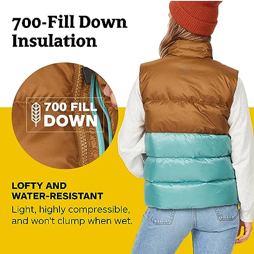 MARMOT Women's Guides Down Vest Hazelnut/Blue Agave XL - Brand New