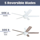 Prominence Home 80094-01 Ashby Ceiling Fan - Farmhouse White - Like New