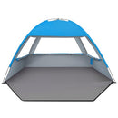 VENUSTAS BEACH TENT SUN SHELTER 3/4-5/6-7/8-10 PERSON UPF 50+, SKY BLUE - Like New