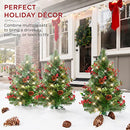 Best Choice Products Set of 2 24.5in Outdoor Pathway Christmas Trees B07KRPZP75 - Brand New