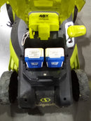Sun Joe 24V-X2-16LM 48V 16" Brushless Lawn Mower, 2x 4Ah Battery+Charger - Green - Like New