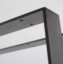 WEKIS FURNITURE SQUARE SHAPE METAL TABLE LEG IN MINIMALIST - BLACK - Like New