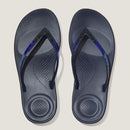 DG5-399-MNAVY-8.5 FITFLOP WOMEN'S IQUSHION OMBRE SPARKLE FLIP FLOPS SIZE 8.5 - Like New