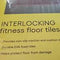 ALL IN MOTION INTERLOCKING FLOOR TILES -4PACK- 24 X 24 X 3/4 THICK - BLACK - Like New