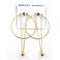 REBECCA MINKOFF GOLD HOOP & CHAIN BALL DANGLE EARRINGS - GOLD - Brand New