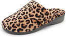VIONIC WOMEN'S INDULGE GEMMA MULE SLIPPERS SIZE 11 - LEOPARD - Like New