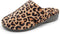 VIONIC WOMEN'S INDULGE GEMMA MULE SLIPPERS SIZE 11 - LEOPARD - Like New
