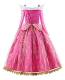 JERRIS APPAREL GIRLS PINK PRINCESS COSTUME HALLOWEEN COSPLAY PARTY SIZE: 7 YOUTH - Like New