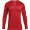 UNDER ARMOUR MEN'S LOCKER TEE 2.0 LONG SLEEVE XLARGE 1305776-RED Brand New