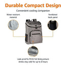 AMAZON BASICS INSULATED COOLER BACKPACK, LEAK-PROOF, Gray - Like New