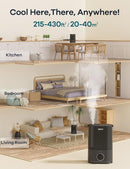 WELOV Humidifiers for Bedroom, 4L Home Humidifiers for Large - Scratch & Dent