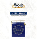 Modelo Retro Ice Chest Cooler with Bottle Opener 13L Retro Style - Blue and Gold - Brand New