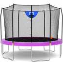 SKYWALKER TRAMPOLINES OUTDOOR 12FT ROUND TRAMPOLINE MAT TRAMPOLINE - PURPLE - Like New