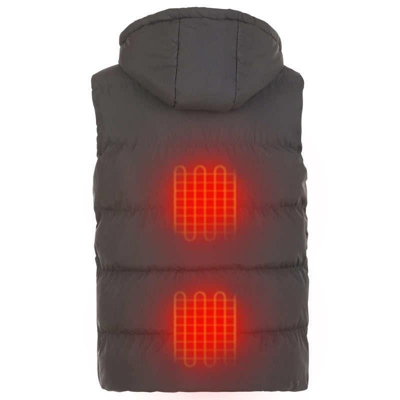 HELIOS PAFFUTO HEATED VEST – UNISEX - SIZE: MEN L - GRAY - Like New