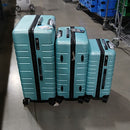 GENERIC 3 PCS LUGGAGE SET, ZIPPER LOCKS, 20/24/28 - TURQUOISE - Like New
