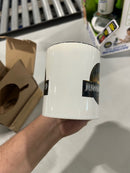 LAPITA JURASSIC WORLD REBIRTH LOGO MUG WHITE WITH BLACK INSIDE AND HANDLE - Like New