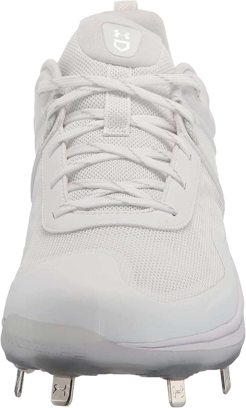 3024328 Under Armour Women's Glyde Mt Softball Shoe White 100 Size 8 - Like New