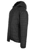 SPIRE MEN'S SHERPA LINED HOODED PUFFER JACKET - SIZE: MEN 2XL - BLACK - Like New