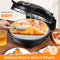 AMZMOON Pizza Oven Indoor Portable 12" Countertop Pizza Maker Machine - Black - Like New