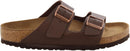 BIRKENSTOCK ARIZONA UNISEX SANDALS - MEN 11 WOMEN 13 - DARK BROWN BIRKO-FLOR - Like New