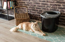 Iris Ohyama Cat Litter Box with Scoop, Up to 7kg, Black/Gray - Brand New