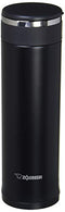 ZOJIRUSHI SM-JE48-HM WATER BOTTLE, SCREW, STAINLESS STEEL MUG, 16.2 FL OZ -GRAY - Like New