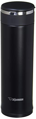ZOJIRUSHI SM-JE48-HM WATER BOTTLE, SCREW, STAINLESS STEEL MUG, 16.2 FL OZ -GRAY - Like New
