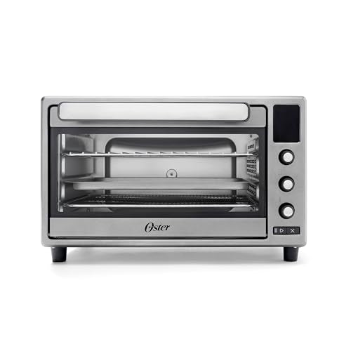 OSTER 10 FUNCTION AIR FRYER OVEN TOASTER OVEN COUNTERTOP OVEN - GRAY - Like New