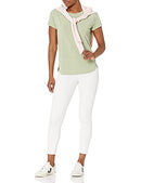 AZ0074 Amazon Essentials Women's Crewneck T-Shirt, Light Green, L - Brand New