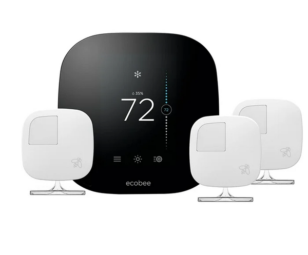 Ecobee 3 - Smart Thermostat & 3 Room Sensors EB-STATE3VP-02 - - Scratch & Dent