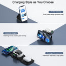 RTOPS WIRELESS CHARGER 3 IN 1 MAGNETIC TRAVEL WIRELESS STATION - BLACK - Brand New