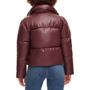 LW2RU483 LEVI'S WOMENS LEVI'S WOMEN'S VEGAN LEATHER QUILTED SHORTY PUFFER - Brand New