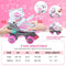 KUXUAN LIGHT UP PINK ROLLER SKATES SHOES KIDS GIRL ADJUSTABLE - Scratch & Dent