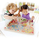 Hape Zoo’m Magnetic Wooden Bead Maze Puzzle Durable Two Player Wooden Puzzle - Brand New