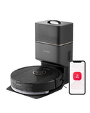 ROBOROCK ROBOT VACUUM AND MOP SELF-EMPTYING 5500 PA MAX SUCTION - BLACK - Like New