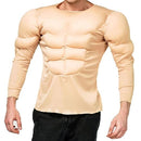 LCSVCCXA MEN'S MUSCLE SUIT COSTUME FOR COSPLAY FUN AND FESTIVITIES WHITE - WHITE - Like New