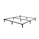 Mofesun Metal Bed Frame King Tool Free Easy Assembly 9-Leg Base - Black - Like New